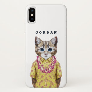 Hawaiische Miezekatze-Katze   addieren Ihren Namen Case-Mate iPhone Hülle