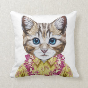 Hawaiische Miezekatze-Katze Kissen