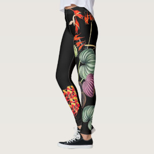 Hawaiische Orchideen-Blumen ganz über Leggings