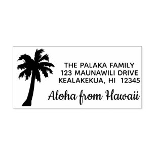 Hawaiische Rücksendeadresse-Briefmarken-Aloha Permastempel