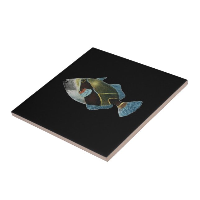 Hawaiische Staats-Fische - Humuhumunukunukuapuaa Fliese (Seite)