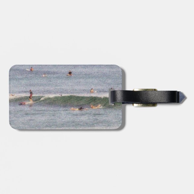 Hawaiische Surfer Waikiki des Gepäckanhängers Gepäckanhänger (Rückseite horizontal)