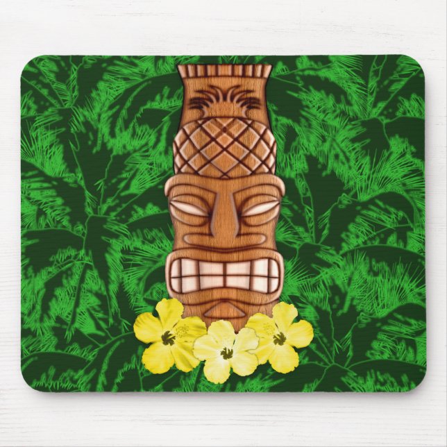 Hawaiische Tiki Maske Mousepad (Vorne)