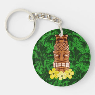 Hawaiische Tiki Maske Schlüsselanhänger