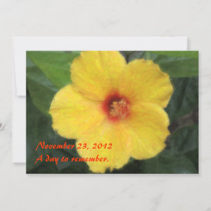 Hawaiische tropische Hibiskus-Einladungen Einladung