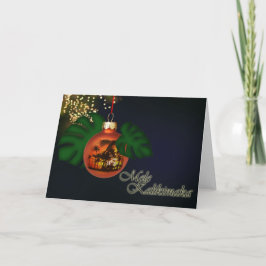 Hawaiische Weihnachtskarte Feiertagskarte