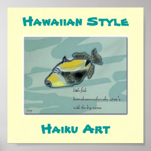 Hawaiischer Art "Humuhumunukunuku apua'a" Poster