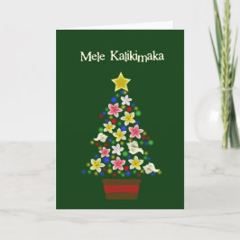 Hawaiischer Baum Feiertagskarte