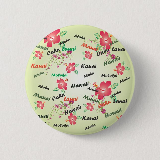 Hawaiischer Druck Button (Vorderseite)