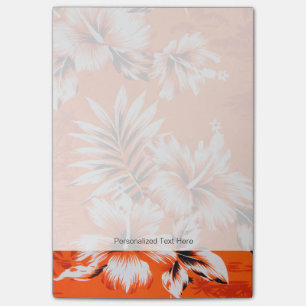 Hawaiischer Hibiskus-Blumen-Hintergrund Post-it Klebezettel