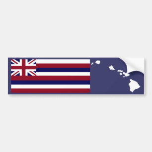 Hawaiischer Insel-Autoaufkleber der Flagge n Autoaufkleber