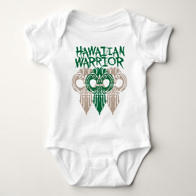 Hawaiischer Krieger Baby Strampler (Vorderseite)