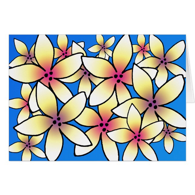 Hawaiischer Plumeria (Vorderseite (Horizontal))