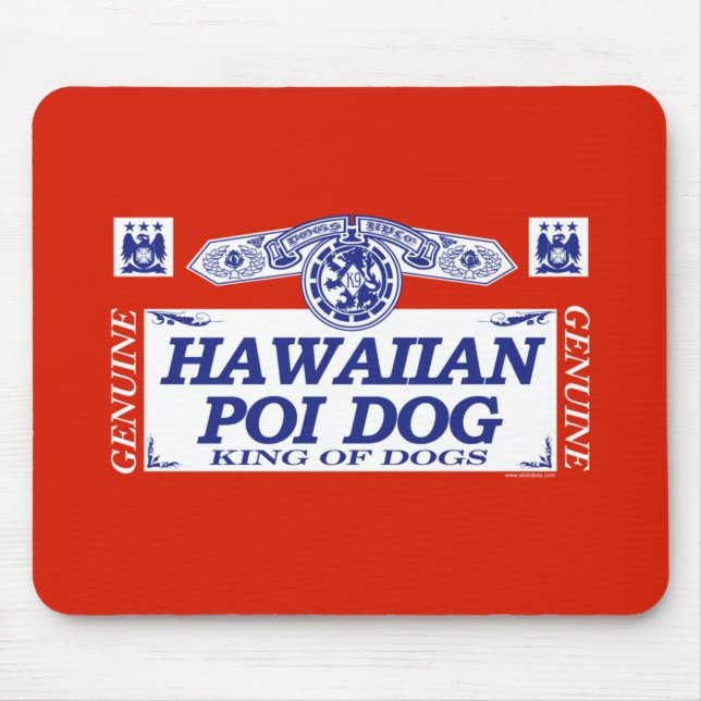 Hawaiischer Poi-Hund Mousepad (Vorne)