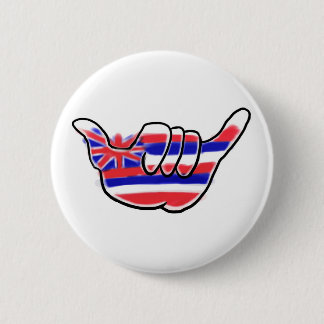 Hawaiischer shaka Staatsflaggen-Symbolknopf Button