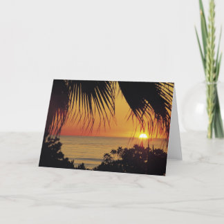 Hawaiischer Sonnenuntergang Karte