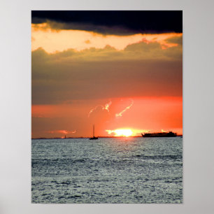 Hawaiischer Sonnenuntergang Poster