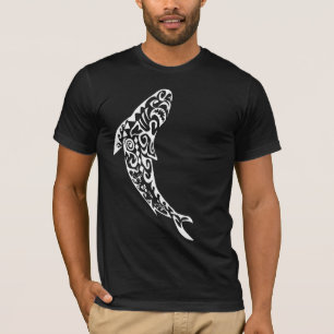 Hawaiischer Stammes- Haifisch-T - Shirt