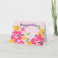 Hawaiisches alles Gute zum Geburtstag