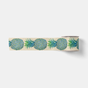 Hawaiisches blaues tropisches Ananas-Band Satinband