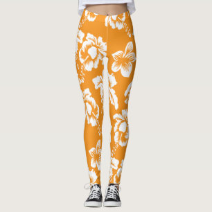 Hawaiisches Blumenmuster Leggings