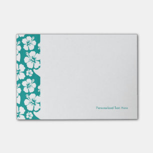 Hawaiisches Hibiskus-Blumen-Muster Post-it Klebezettel