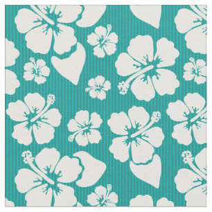 Hawaiisches Hibiskus-Blumen-Muster Stoff