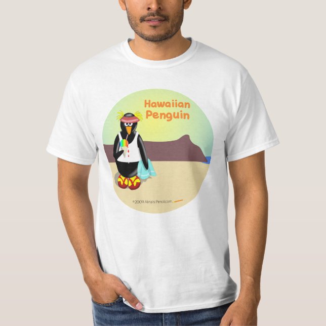 Hawaiisches Penguin-Shirt T-Shirt (Vorderseite)