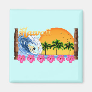 Hawaiisches Surfen Magnet