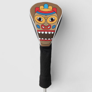 hawaiisches tiki golf headcover