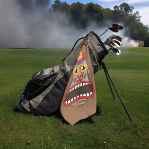 hawaiisches tiki golfhandtuch