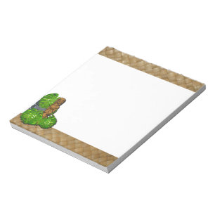 Hawaiisches Tiki Lauhala 5,5" x 6" Notizblock