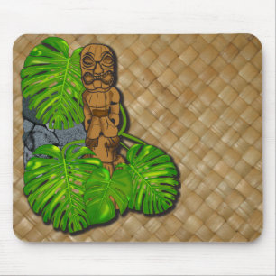 Hawaiisches Tiki Lauhala Mousepad