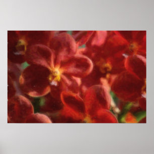 Hawaiisches tropisches Orchideen-Plakat Poster