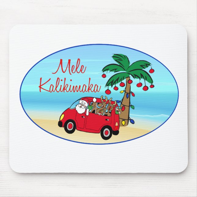 Hawaiisches Weihnachten Mousepad (Vorne)