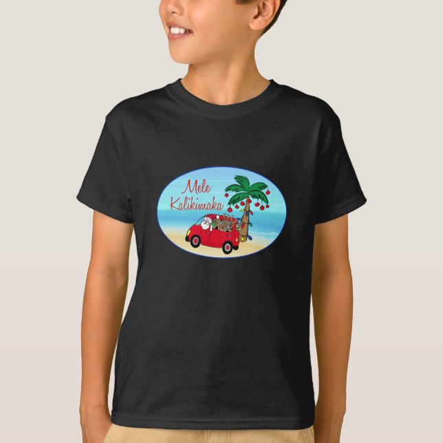 Hawaiisches Weihnachten T-Shirt (Vorderseite)