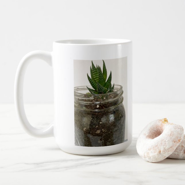 Hawarthia Succulent Kaffeetasse (Mit Donut)