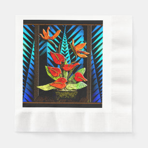 Hawiian Christmas Bouquet Serviette