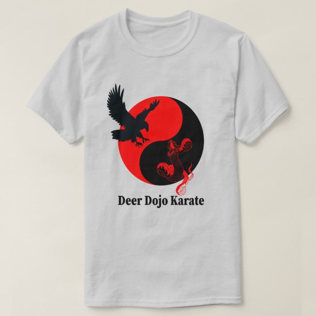 Hawk and Snake - Deer Dojo T-Shirt (Design vorne)