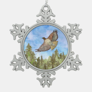 Hawk Bird Weihnachtsfeiertag Ornament