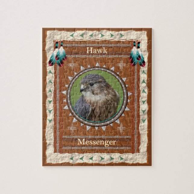 Hawk-Botschafter-Energie Puzzle (Vertikal)