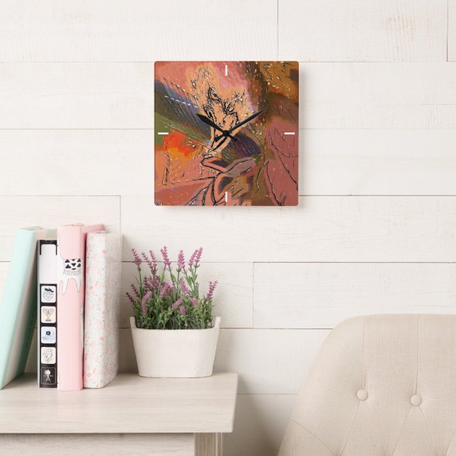 HAWK QUADRATISCHE WANDUHR (Lesesaal)