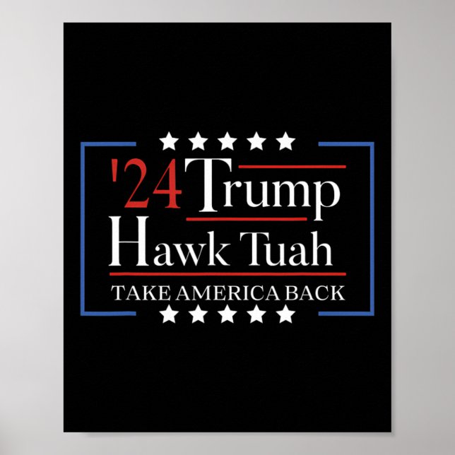 Hawk Tuah Funny holen Amerika zurück Poster (Vorne)