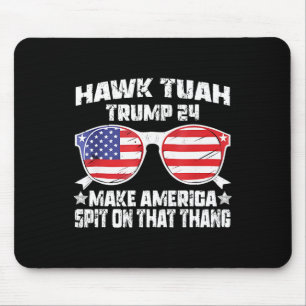 Hawk Tuah Funny Viral Spaß Meme Video Girl 24 Tua Mousepad