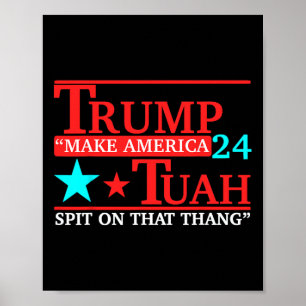 Hawk Tuah Funny Viral Spaß Meme Video T-Shirt Girl Poster