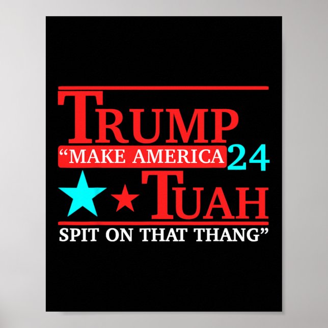 Hawk Tuah Funny Viral Spaß Meme Video T-Shirt Girl Poster (Vorne)