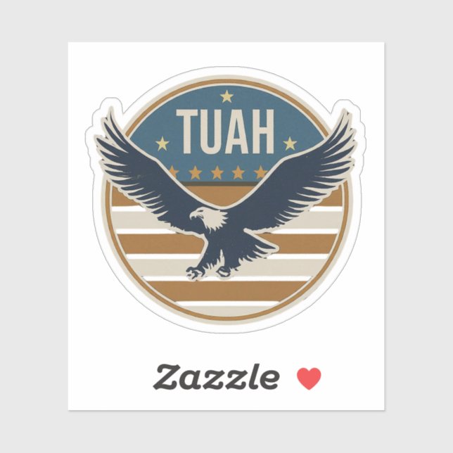 Hawk Tuah Sunset Aufkleber (Blatt)