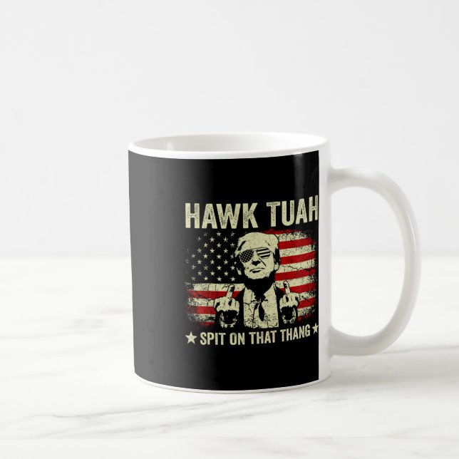 Hawk-Tush-Spit auf diese Parodie für die Tierseuch Kaffeetasse (Rechts)