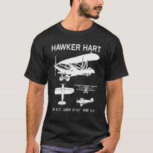 Hawker Hart British Ww2 Biplane Bomber Aircraft T-Shirt