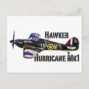 Hawker Hurricane Mk1 Postkarte